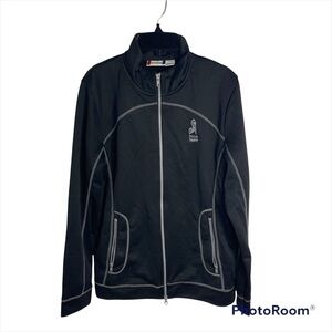Clique Full Zip Black Sweatshirt Jacket Medium Pelican Preserve